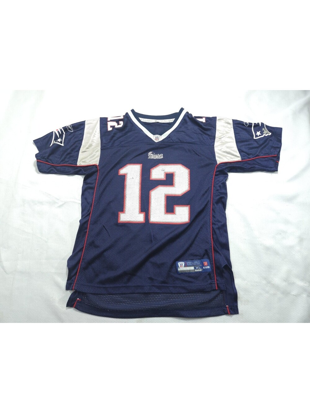 New England Patriots Tom Brady Jersey Extra Large Reebok Boys Blue